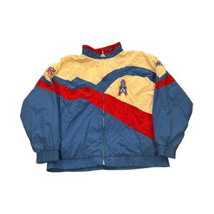 Vintage 90's Apex One Houston Oilers NFL Pro Line Full Zip Jacket Men's XL